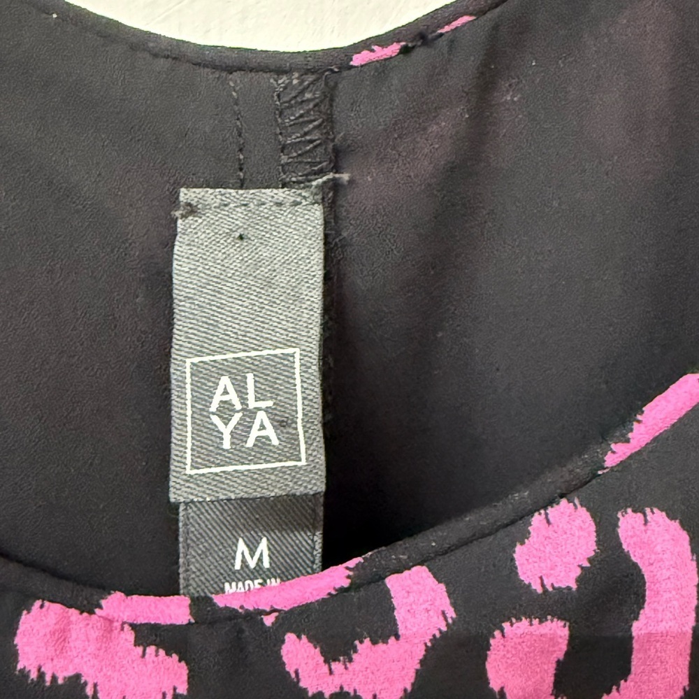 Alya Black and Pink Animal Print Dress - Picture 5 of 5